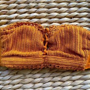 Crochet Bandeu Bikini Top